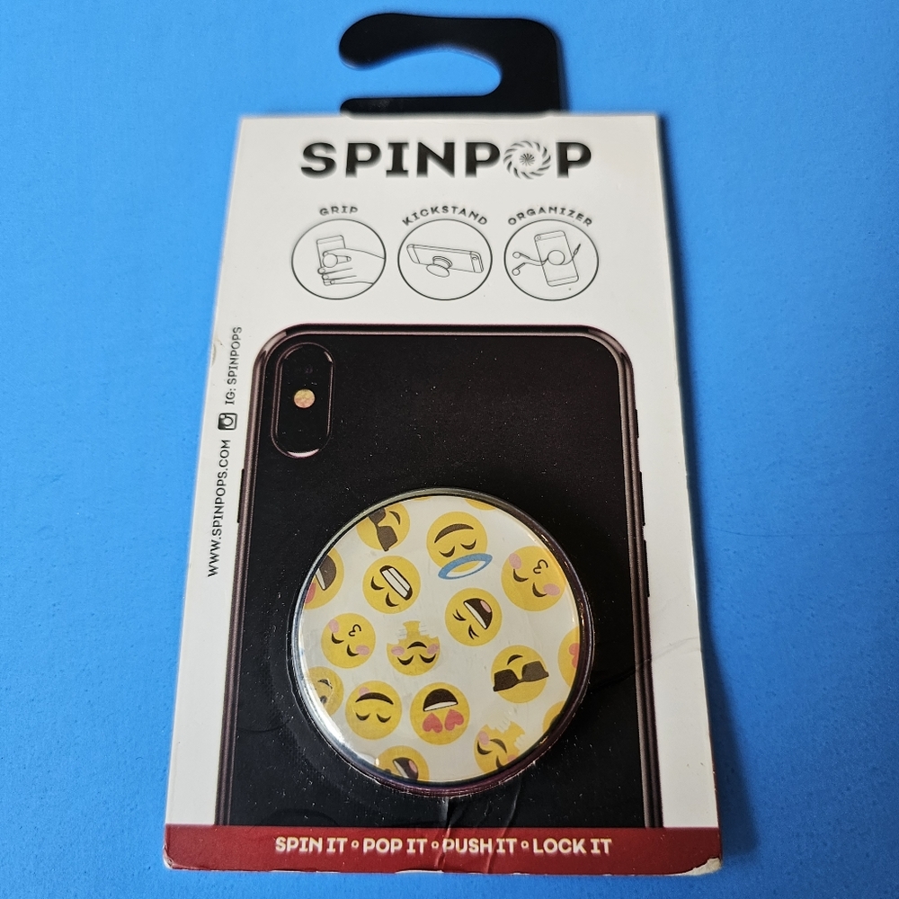 SpinPop: Phone Grip & Stand - EMOJIS